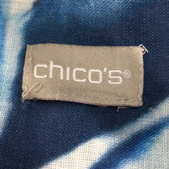 Chico’s Linen Leaf Print Pullover Tunic NEW - Picture 7 of 7